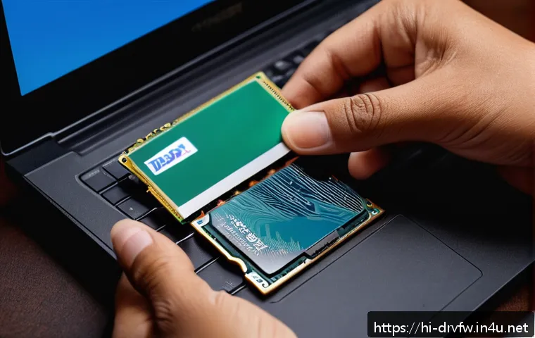 외장 SSD의 최신 펌웨어 다운로드 방법 - A detailed close-up image of a person identifying an external SSD model number on the back of the de...