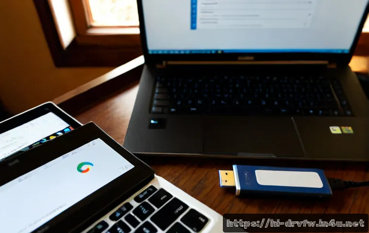 USB 드라이버 문제 해결 가이드 - Photorealistic Indian home office scene, a Hindi-speaking adult carefully reconnecting a USB cable t...